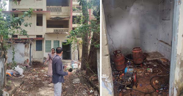 भोपाल : जर्जर बिल्डिंग में चल रहा था अवैध गैस रिफिलिंग का धंधा, घरेलू सिलेंडरों से कारों में भरी जा रही थी गैस, सप्लाई विभाग की टीम ने मारा छापा