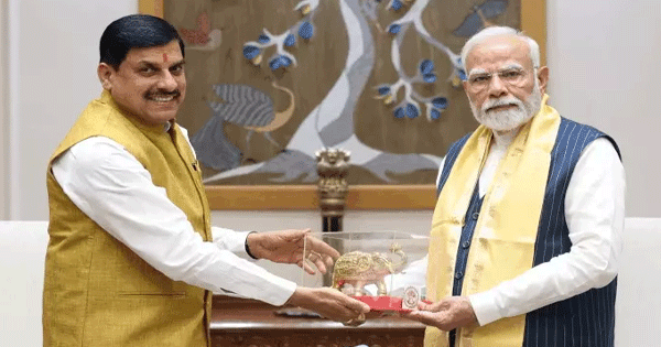 पीएम मोदी से मिले MP के सीएम डॉ. मोहन यादव, राज्य की योजनाओं की दी जानकारी और एमपी आने का दिया आमंत्रण