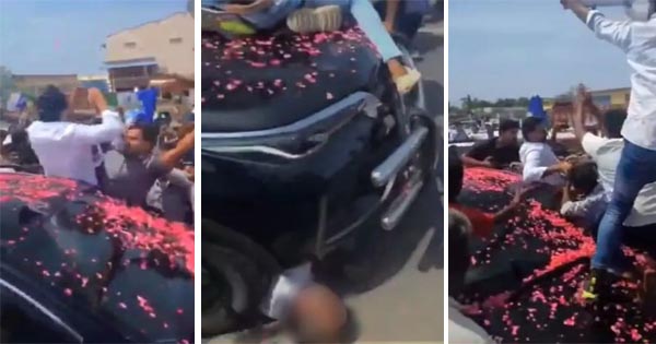 आंध्र प्रदेश के पूर्व सीएम के काफिले की कार कार्यकर्ता के ऊपर चढ़ी, जगन मोहन रेड्डी समेत 6 पर FIR दर्ज