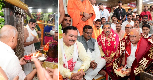 भाजपा के नए प्रदेश अध्यक्ष हेमंत खंडेलवाल ने बाबा महाकाल के किए दर्शन, उज्जैन में हुआ भव्य स्वागत