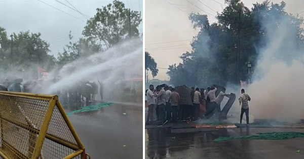हरदा में करणी सेना का उग्र प्रदर्शन : आंसू गैस, वाटर कैनन और लाठीचार्ज के बाद हालात काबू में, 50 से ज्यादा कार्यकर्ता गिरफ्तार