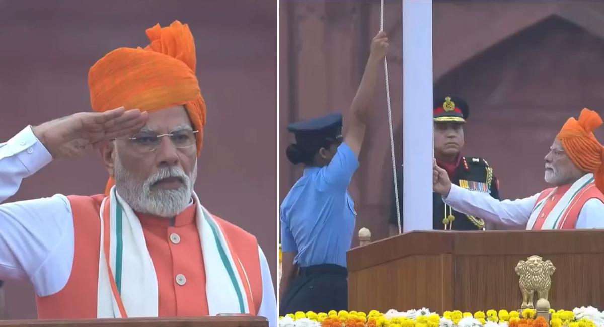 Independence Day 2025 : PM मोदी ने 12वीं बार लाल किले से फहराया तिरंगा, ऐलान- दीवाली पर मिलेगा बहुत बड़ा तोहफा