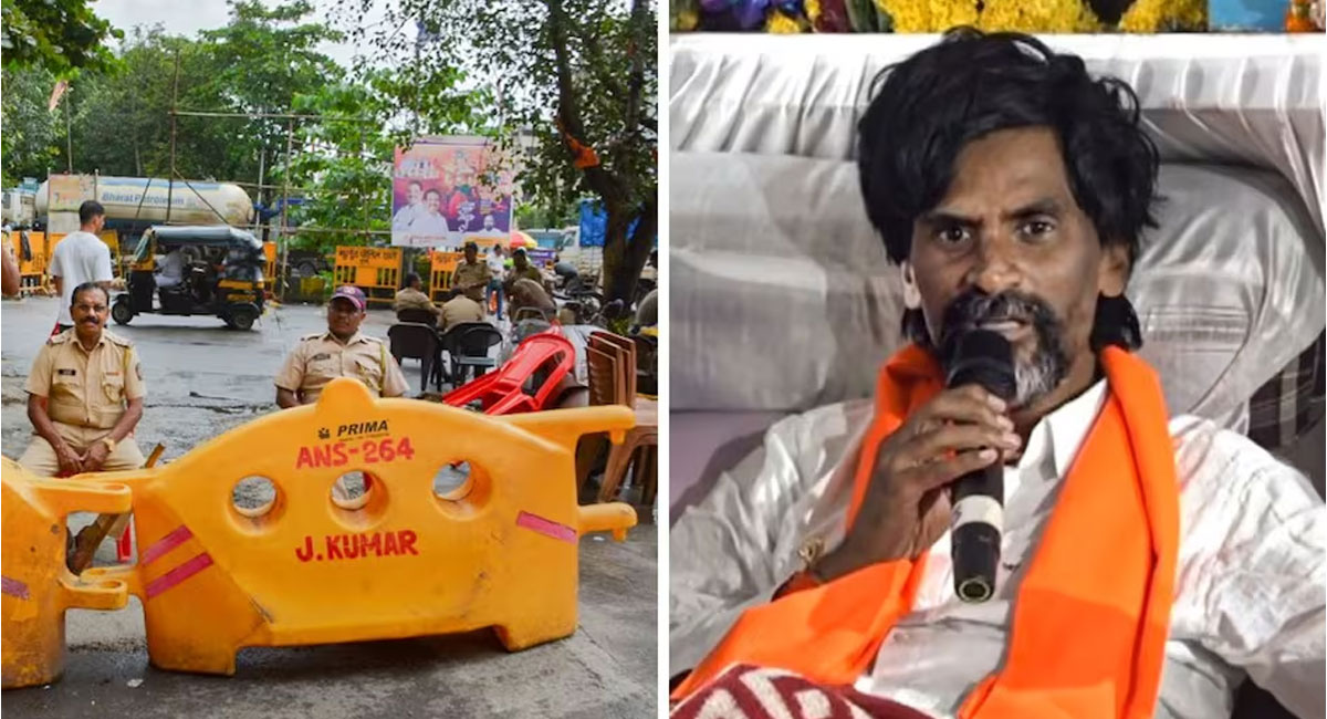 मराठा आरक्षण आंदोलन : मुंबई पुलिस ने जारी किया नोटिस, मनोज जरांगे बोले- ‘नहीं छोड़ेंगे मुंबई, चाहे जान चली जाए’