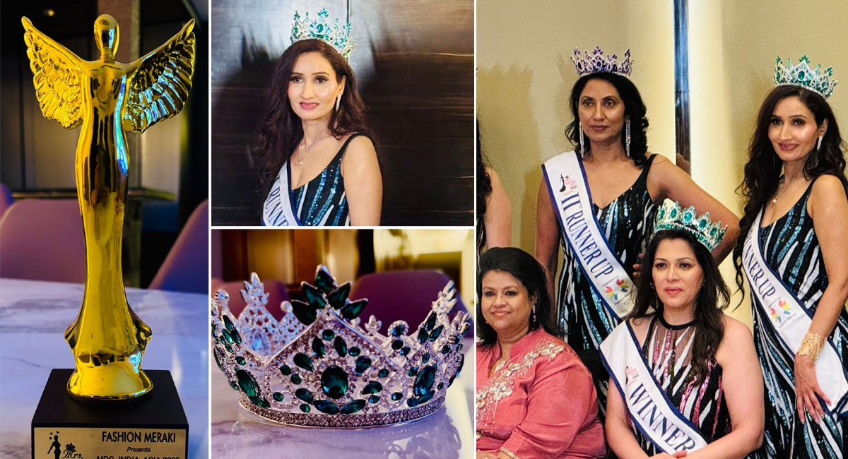 भोपाल की बेटी डॉ. श्वेता मिश्रा बनीं फर्स्ट रनर-अप, एलीगेंट कैटेगरी का जीता ताज