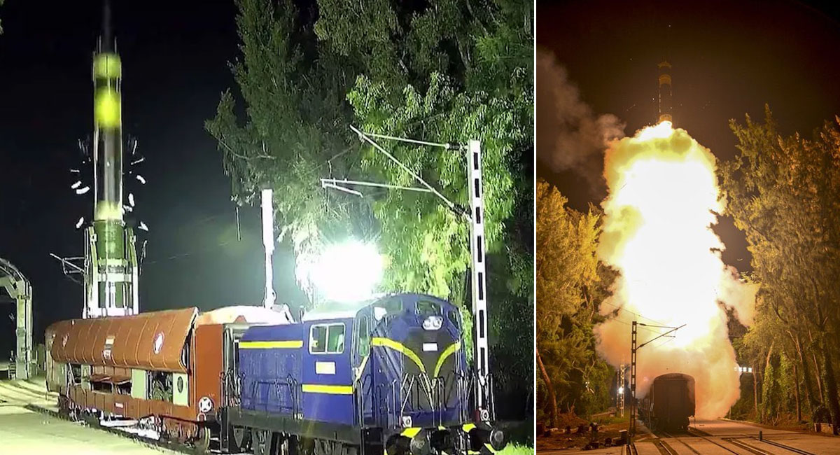 अब ट्रेन से भी मिसाइल दाग सकेगा भारत : पहली बार रेल लॉन्चर से हुआ अग्नि-प्राइम मिसाइल का सफल परीक्षण, 2000 KM की है रेंज