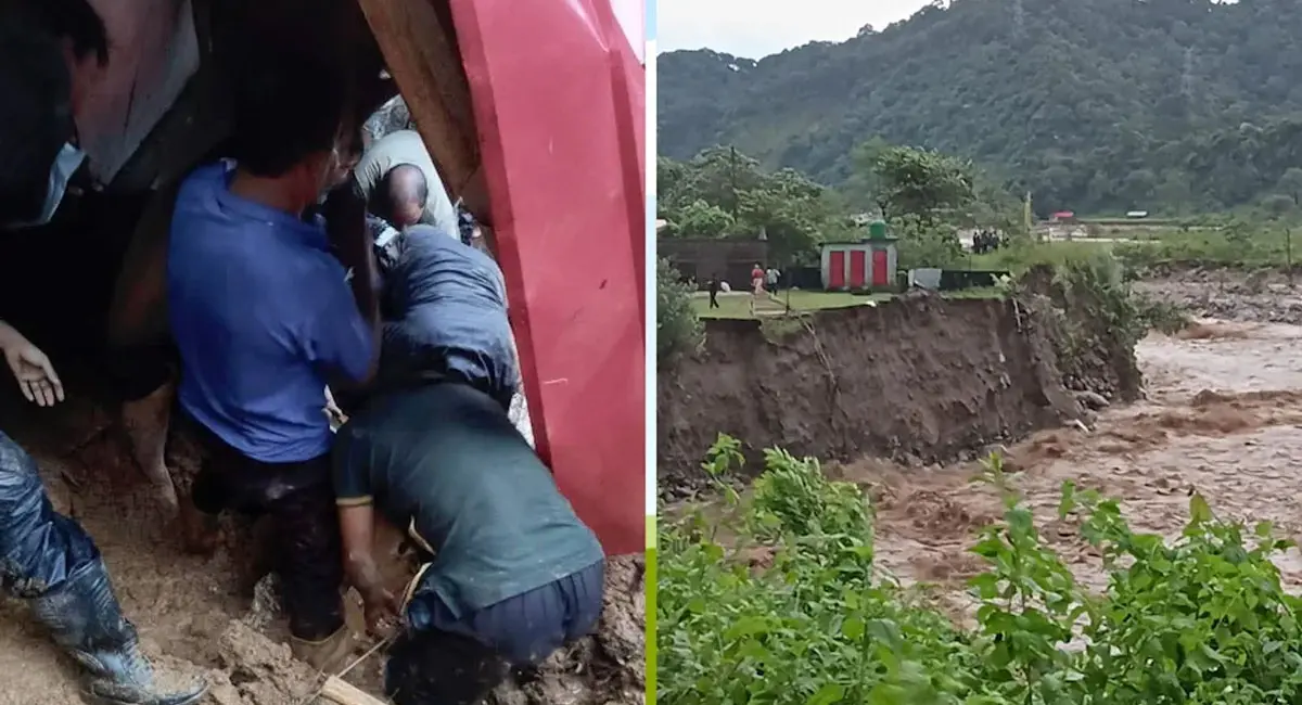 दार्जिलिंग में बारिश से भारी तबाही : मिरिक में पुल ढहने से 6 लोगों की मौत,  अरब सागर में उठा चक्रवात शक्ति