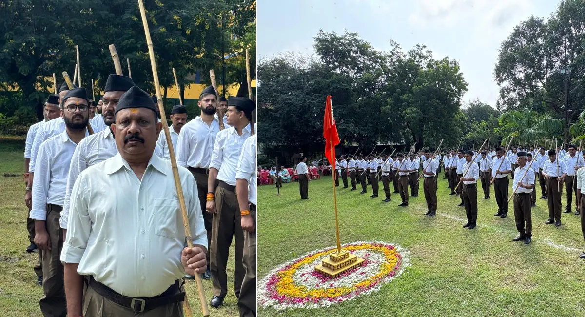 RSS Path Sanchalan : राष्ट्रीय स्वयंसेवक संघ ने मनाया 100 वर्ष का गौरव, भोपाल में निकला भव्य पथ संचलन