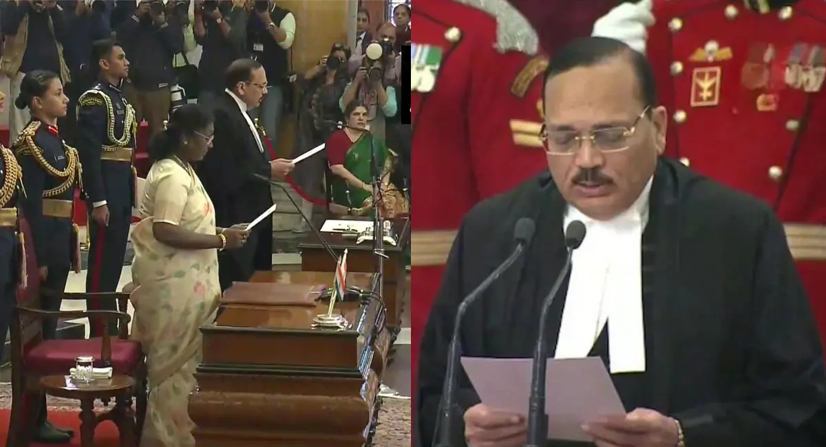 राष्ट्रपति ने दिलाई शपथ, माता-पिता के छुए पैर; 14 महीने का रहेगा कार्यकाल