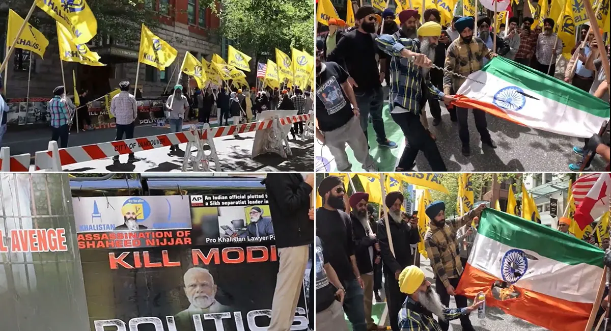 भारत के खिलाफ उगला जहर, तिरंगे का किया अपमान; PM को 'मार डालो' के लगाए नारे  