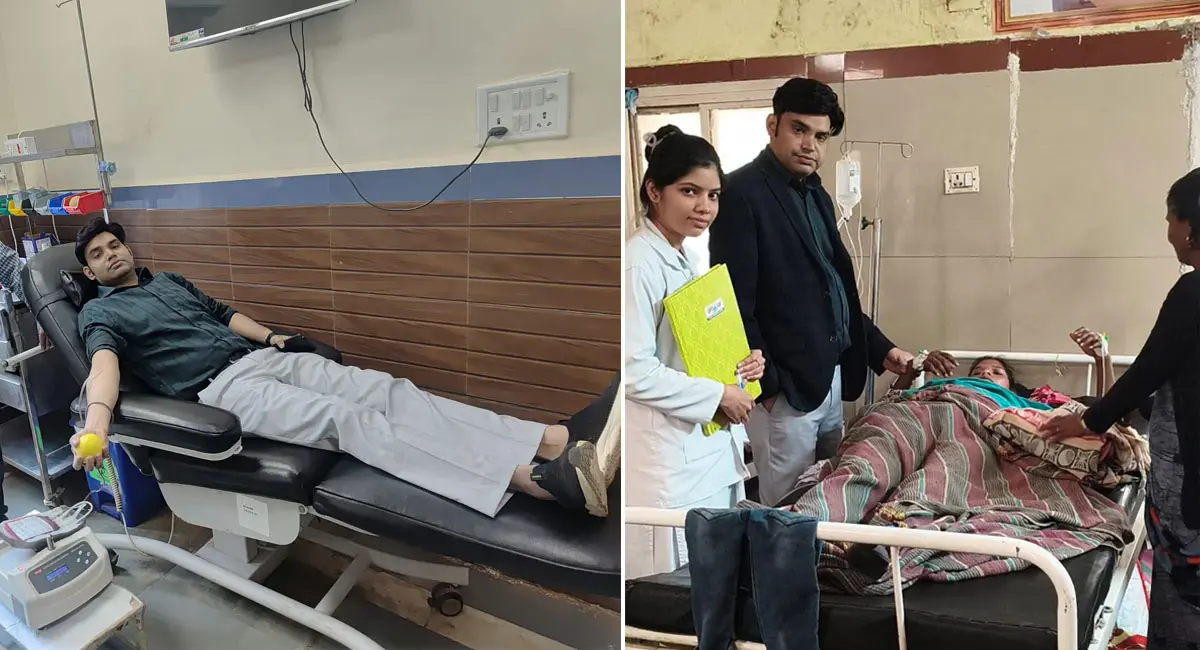 खुद रक्तदान कर बचाई प्रसूता की जान, मां और बच्ची दोनों स्वस्थ