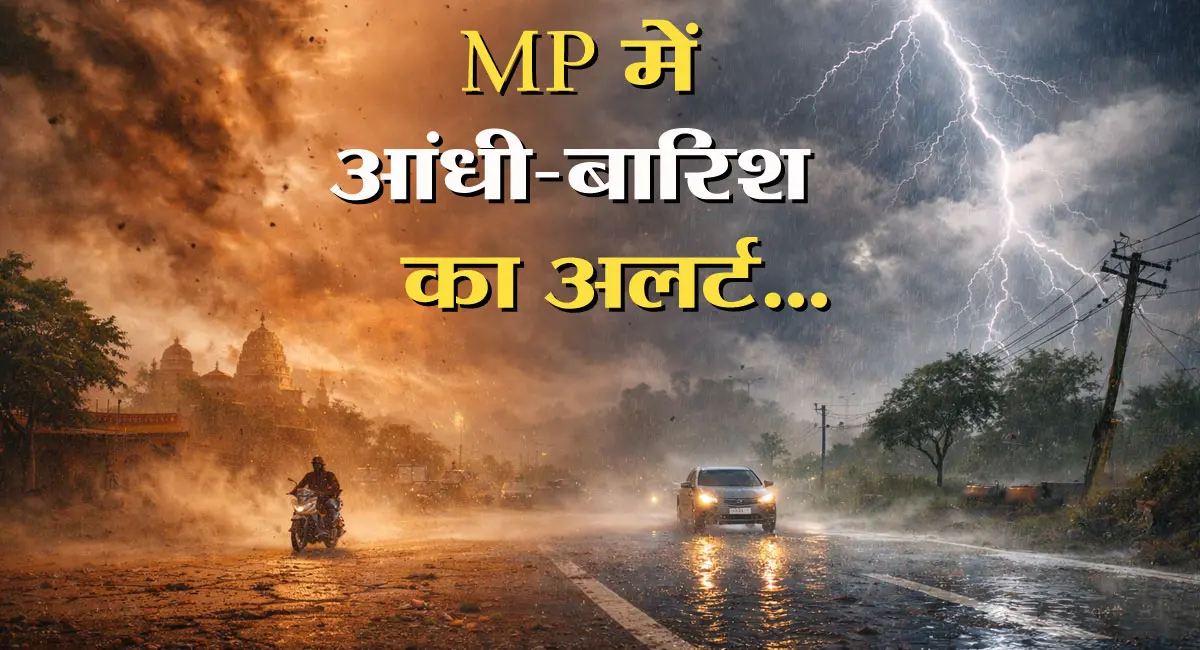 गर्मी के बीच बदला मौसम, 12 जिलों में आंधी-बारिश का अलर्ट; भोपाल-इंदौर में तेज गर्मी