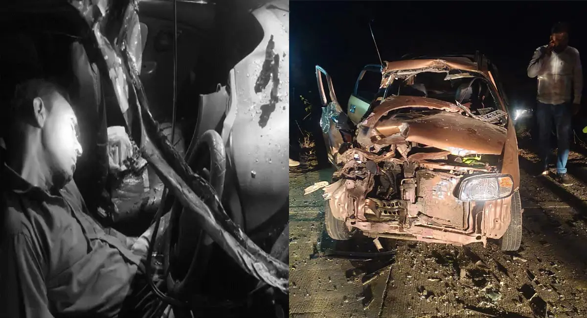 ट्रैक्टर-ट्रॉली में घुसी तेज रफ्तार कार, महिला समेत 2 लोगों की मौत; दो की हालत गंभीर