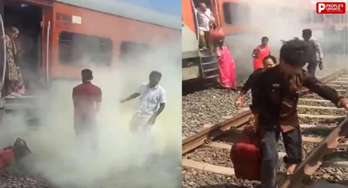 रतलाम में रणथंभौर एक्सप्रेस के जनरल कोच से उठा धुआं, यात्रियों में मची अफरा-तफरी