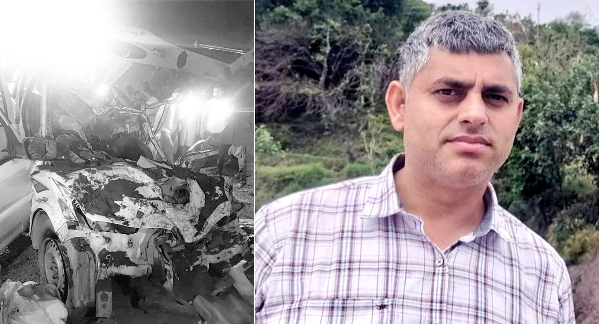 जम्मू-कश्मीर के रियासी में लैंडस्लाइड : SDM राजिंदर सिंह और बेटे की मौत, पत्नी व दो अन्य घायल; बोलेरो पर गिरा भारी पत्थर