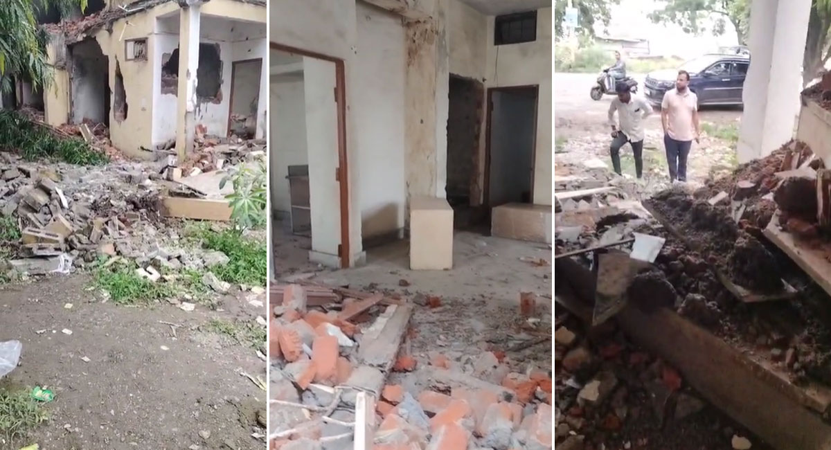 भोपाल में IAS मंजूषा राय के घर पर जेसीबी से तोड़फोड़ : 40 गुंडों ने बाउंड्रीवॉल और CCTV कैमरे तोड़े, कलेक्टर से लगाई गुहार