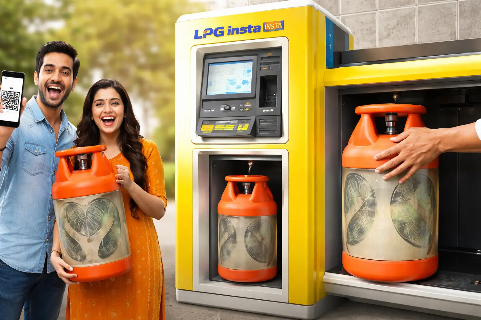 अब 2 मिनट में मिलेगा गैस सिलेंडर, डिलीवरी का झंझट हुआ खत्म