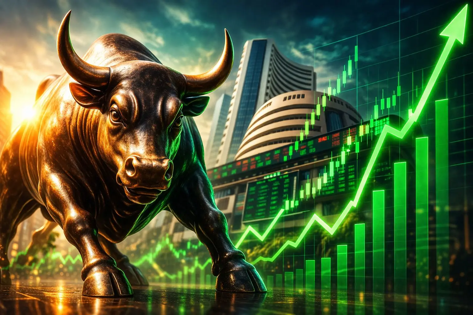 सेंसेक्स 919 अंक चढ़ा, निफ्टी 24,050 पर बंद; बैंकिंग और ऑटो सेक्टर में मजबूत खरीदारी