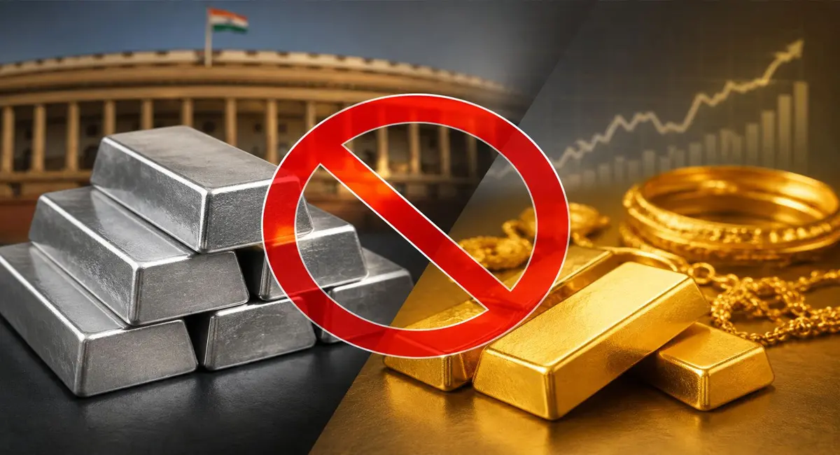 सिल्वर बुलियन अब ‘प्रतिबंधित’ श्रेणी में, सोने के आयात नियम भी कड़े