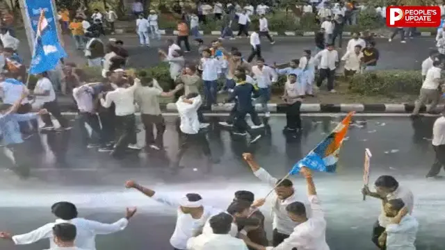 NEET पेपर लीक के विरोध में NSUI का उग्र प्रदर्शन, 5 बार चला वाटर कैनन; दिग्विजय-जीतू पटवारी समेत 200 कार्यकर्ता हिरासत में