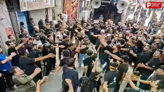 करबला की शहादत को किया याद, पोस्टरों में पहलगाम और मणिपुर का भी जिक्र
