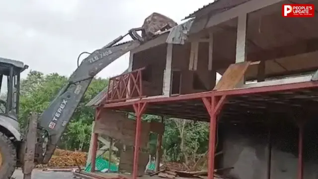बड़े तालाब किनारे चला बुलडोजर, FTL क्षेत्र में बने फार्म हाउस और बंगलों पर प्रशासन की कार्रवाई