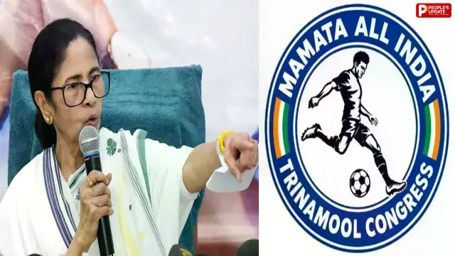 TMC के नए लोगो में फुटबॉल खिलाड़ी का चिन्ह, ममता गुट ने शुरू किया प्रचार