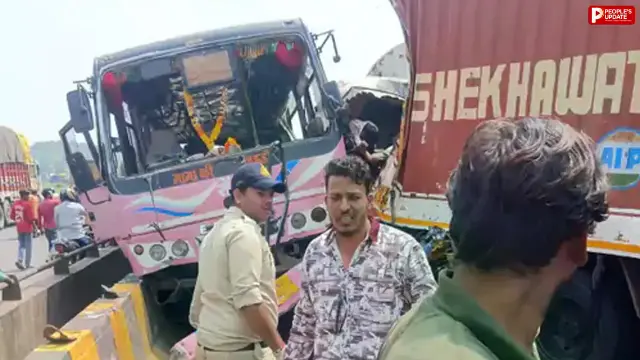 भेरू घाट की ढलान पर भिड़े 5 वाहन, मुंबई-आगरा फोरलेन पर लगा लंबा जाम