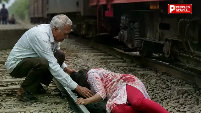आधे घंटे तक पटरियों पर तड़पती रही युवती, बुजुर्ग ने दिखाई इंसानियत; मामले की जांच में जुटी पुलिस