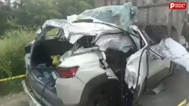 तीन थाना प्रभारियों समेत चार की मौत, ट्रेनिंग से लौटते समय ट्रक में जा घुसी कार