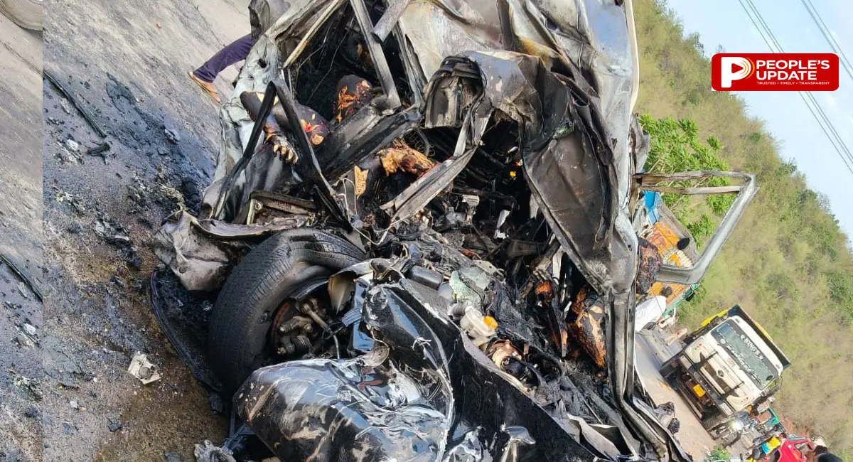 स्कॉर्पियो में लगी भीषण आग, दो लोगों की जलकर मौत; निकलने का नहीं मिला मौका