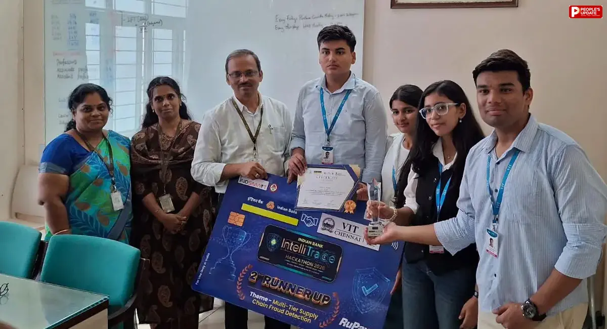 इंटेलीट्रेस हैकाथॉन 2026 में VIT का जलवा, AI आधारित समाधान से राष्ट्रीय स्तर पर दूसरा स्थान