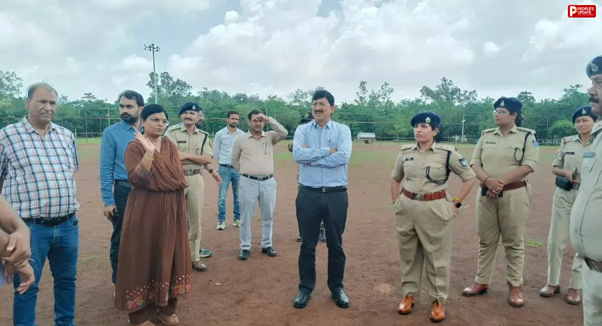 गुना में स्वतंत्रता दिवस समारोह की तैयारियां तेज, कलेक्टर और एसपी ने किया निरीक्षण