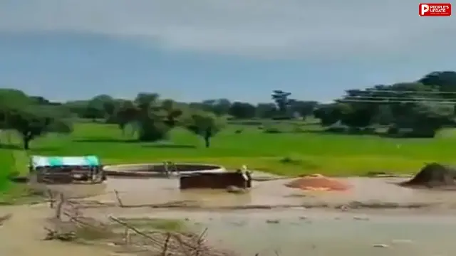 सतना में हनुमान सागर तालाब का गेट टूटा, खेतों में भरा पानी; किसानों की बढ़ी चिंता