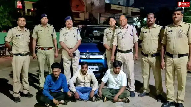 हरदा में एमडी ड्रग्स के साथ तीन आरोपी गिरफ्तार, 38 ग्राम नशीला पदार्थ बरामद