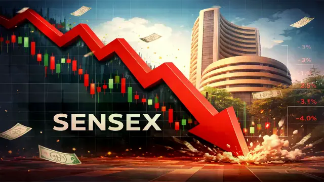 सेंसेक्स 1000 अंक लुढ़का, निफ्टी भी धड़ाम-निवेशकों के लाखों करोड़ डूबे