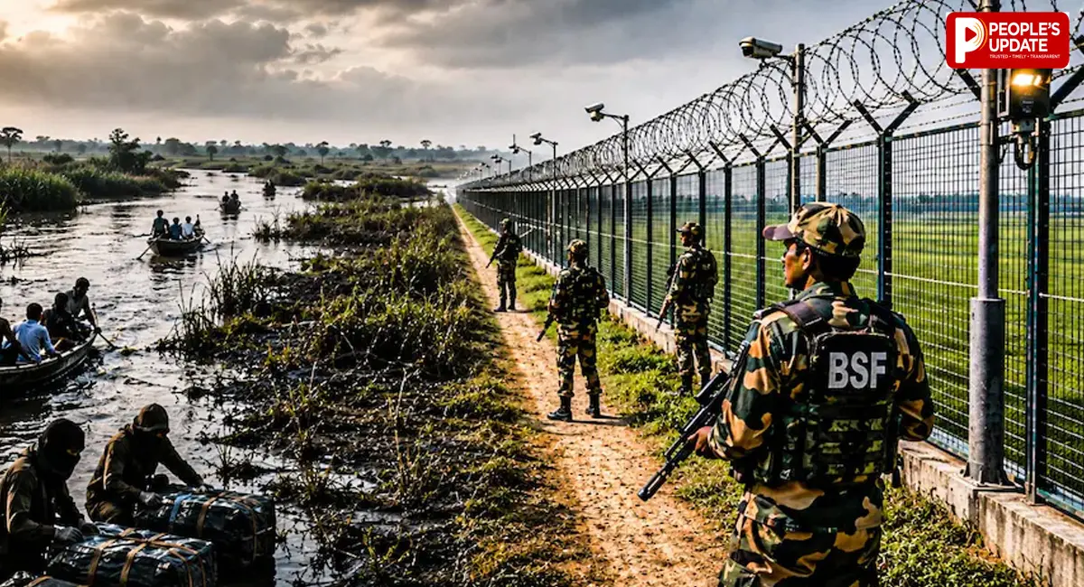 नदियों और दलदलों के बीच घुसपैठ-तस्करी पर कड़ी नजर