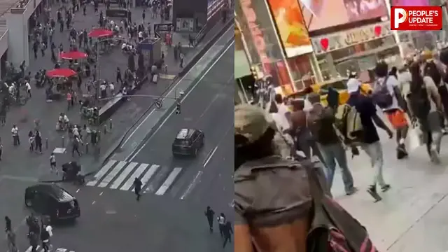 टाइम्स स्क्वायर में जो हुआ, उसका वीडियो तेजी से वायरल