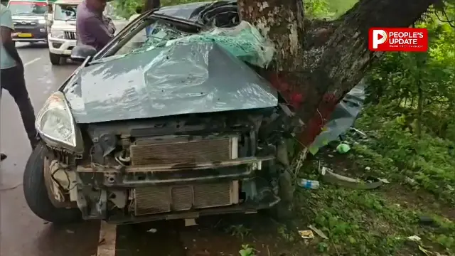 तेज रफ्तार कार अनियंत्रित होकर पेड़ से टकराई, दो दोस्तों की मौके पर मौत