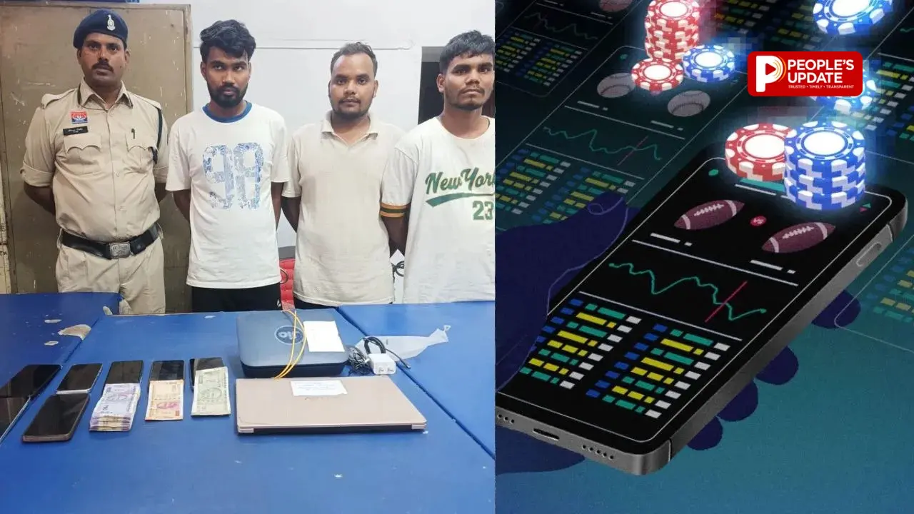 किराये के मकान से चल रहा था ऑनलाइन सट्टा नेटवर्क, पुलिस ने तीन युवकों को दबोचा