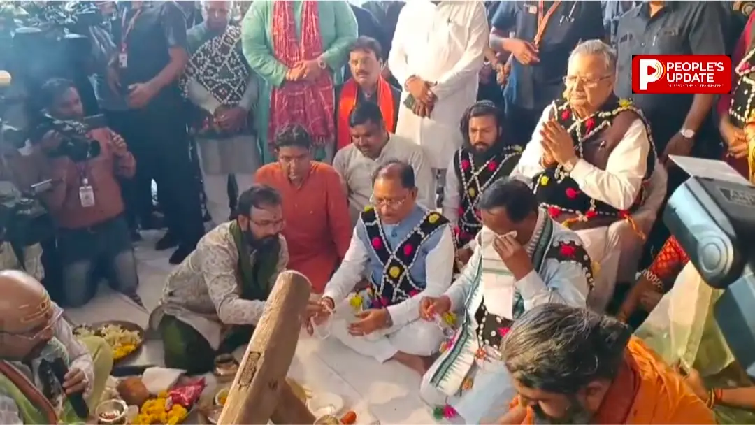 हरेली पर CM साय का देसी अंदाज,हल-नांगर की पूजा से CM हाउस में बिखरा छत्तीसगढ़ी लोकसंस्कृति का रंग