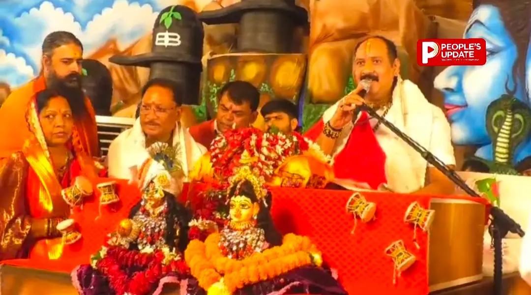 मुख्यमंत्री साय ने पत्नी संग सुनी शिव महापुराण कथा, भिलाई में गूंजा ‘हर-हर महादेव’