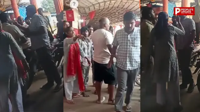 महामाया मंदिर गेट पर भाजपा नेता आपस में भिड़े, मारपीट के आरोपों से मचा हंगामा, VIDEO वायरल
