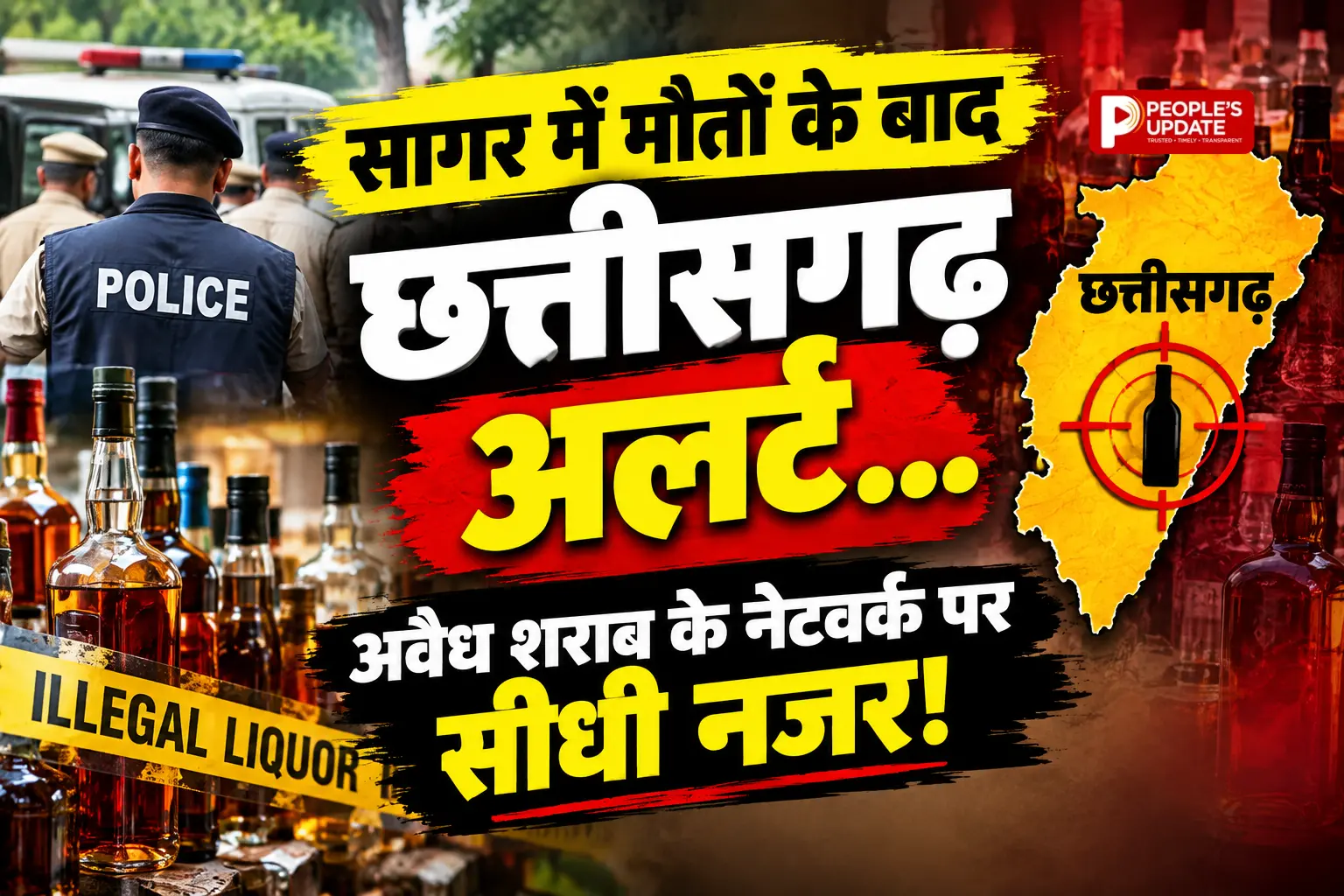 सागर शराब कांड के बाद छत्तीसगढ़ में हड़कंप, अवैध शराब पर छग के सीमाओं में 24 घंटा रहेगा पहरा