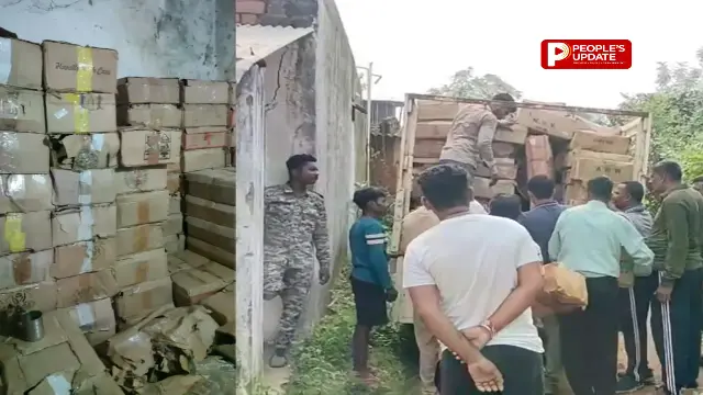खाली घर में चल रहा था शराब का बड़ा खेल,4,409 बोतलें, 3,380 ढक्कन और हजारों होलोग्राम बरामद