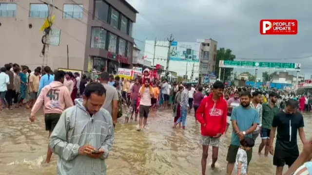 खारून नदी का जलस्तर बढ़ा, महादेव घाट में मूर्ति विसर्जन बंद
