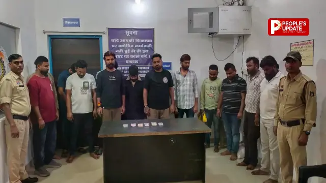 रायपुर में जुए के बड़े फड़ पर पुलिस की दबिश,72 हजार कैश के साथ 14 गिरफ्तार