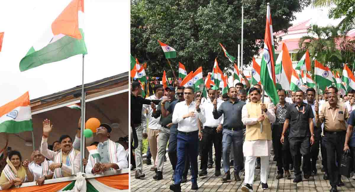 भोपाल में तालाब से सड़कों तक तिरंगे का जश्न, सीएम ने क्रूज में लहराया तिरंगा, कोलार से बैरागढ़ तक 32 किमी लंबी तिरंगा यात्रा को दिखाई हरी झंडी