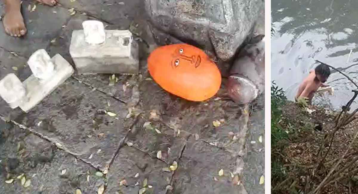इंदौर में सांप्रदायिक सौहार्द बिगाड़ने की कोशिश, मंदिर की मूर्तियां उखाड़कर नदी में फेंकी, एक दिन पहले मिले थे मवेशियों के अवशेष 