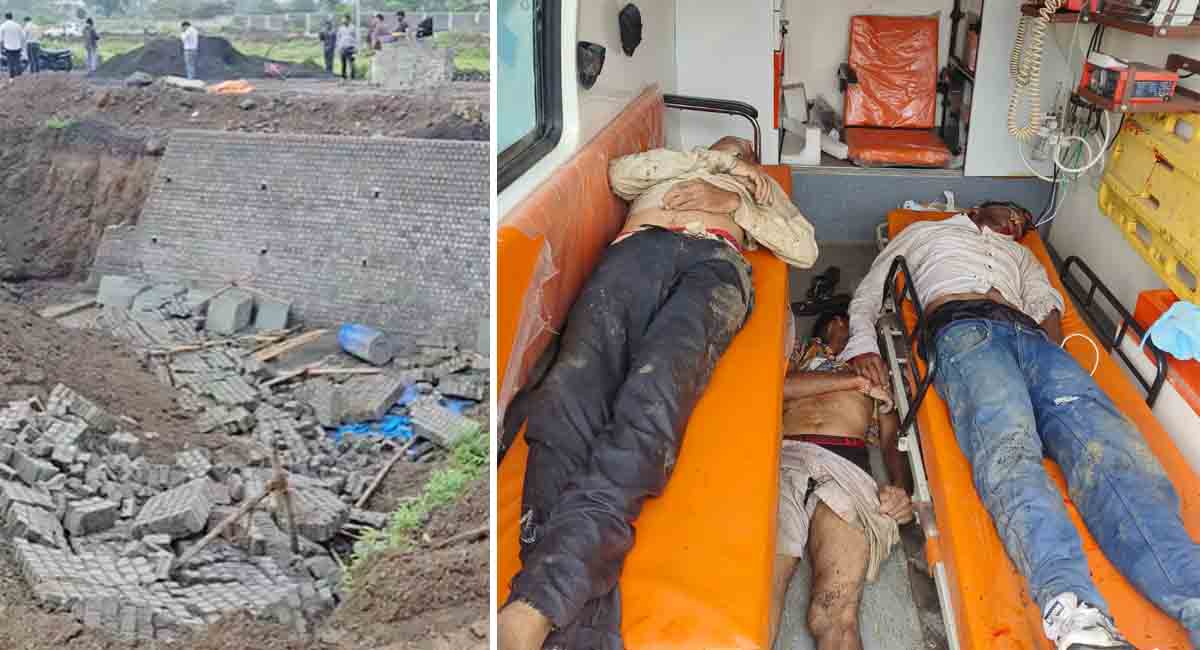 इंदौर में बारिश से बड़ा हादसा, निर्माणाधीन दीवार गिरने से 3 मजदूरों की मौत, एक घायल