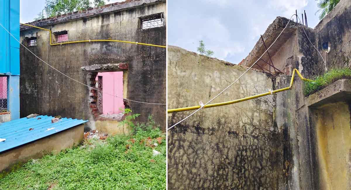 गुना जिला अस्पताल प्रबंधन की सतर्कता से टला बड़ा हादसा, नशेड़ियों ने की ऑक्सीजन पाइपलाइन चुराने की कोशिश